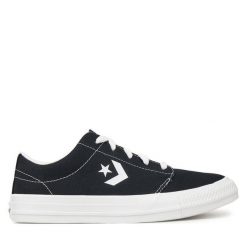 Tenisówki Converse. Czarne trampki Converse, bez wzorów, bez zapięcia. Za 219.99 zł.