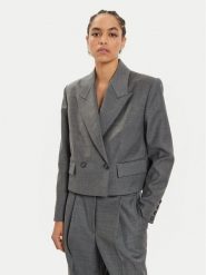 IVY OAK Marynarka Jenny IO119105 Szary Loose Fit. Szare marynarki i żakiety IVY & OAK, bez wzorów, z syntetyku, bez ramiączek. Za 809.99 zł.