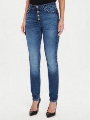 Guess Jeansy W4YA28 D5DD4 Granatowy Slim Fit. Niebieskie jeansy Guess, z aplikacjami, z jeansu. Za 269.99 zł.