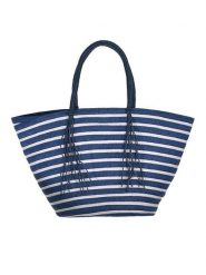 BLE Torebka w kolorze granatowo-białym - 30 x 27 x 17 cm rozmiar: onesize. Białe torebki klasyczne BLE, bez wzorów, z materiału, przez ramię, bez dodatków. Za 62.61 zł.