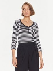 Tommy Hilfiger Bluzka WW0WW41995 Granatowy Slim Fit. Niebieskie bluzki Tommy Hilfiger, xl, bez wzorów, z wiskozy, bez kołnierzyka, bez ramiączek. Za 219.99 zł.