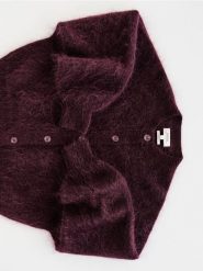 Kardigan z moherem - mahoniowy. Brązowe swetry Reserved, l, bez wzorów, z dzianiny, bez ramiączek. Za 399.99 zł.