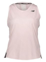New Balance Top funkcyjny w kolorze jasnoróżowym rozmiar: S. Różowe topy New Balance, s, bez wzorów, z materiału, bez kołnierzyka, bez ramiączek. Za 105.88 zł.