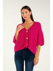 Tamba Kardigan w kolorze różowym rozmiar: 40/42. Różowe swetry Tamba, bez wzorów, z wełny, bez ramiączek. Za 192.79 zł.
