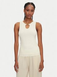 Marciano Guess Bluzka 5GGR09 5869Z Biały Slim Fit. Białe bluzki Marciano Guess, m, z aplikacjami, z wiskozy, bez kołnierzyka, bez ramiączek. Za 329.99 zł.