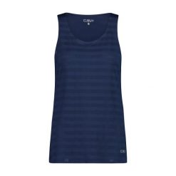 Damski tank top CMP. Niebieskie topy CMP, bez wzorów, sportowe, bez kołnierzyka, bez ramiączek. Za 197.05 zł.