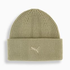 Czapka zimowa unisex Puma WARDROBE ESS CHUNKY MID CROWN beżowa 02640802. Brązowe czapki zimowe Puma, bez wzorów, z materiału. Za 92.08 zł.