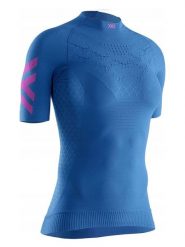 X-Bionic Koszulka w kolorze niebieskim do biegania rozmiar: L. Niebieskie t-shirty sportowe X BIONIC, l, bez wzorów, z materiału, bez ramiączek, do biegania. Za 260.99 zł.