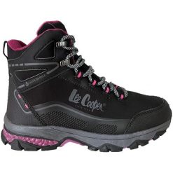 Buty Lee Cooper W LCJ-23-01-2020LA czarne. Czarne buty treningowe bez wzorów, z softshellu, bez zapięcia. Za 303.88 zł.
