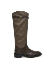Coccinelle Oficerki Pansy Waxed E4 V63 43 01 01 Khaki. Brązowe kozaki Coccinelle, bez wzorów, ze skóry, bez obcasa, na płaskiej podeszwie, bez zapięcia. Za 1,549.00 zł.