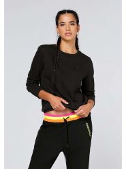 Chiemsee Bluza w kolorze czarnym rozmiar: S. Czarne bluzy Chiemsee, s, z aplikacjami, z materiału, bez kaptura. Za 110.29 zł.