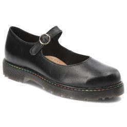 Czarne Półbuty Armodo Płaskie Obuwie Damskie. Czarne półbuty wsuwane Armodo, bez wzorów, ze skóry, eleganckie, bez obcasa, na płaskiej podeszwie. Za 332.99 zł.