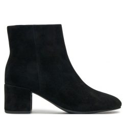 Botki HÖGL. Czarne botki Högl, bez wzorów, bez obcasa, na słupku, bez zapięcia. Za 479.99 zł.