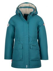 Trollkids Płaszcz puchowy "Alesund" w kolorze niebieskim rozmiar: 98. Niebieskie płaszcze Trollkids, na zimę, m, bez wzorów, z puchu, bez kaptura. Za 197.17 zł.