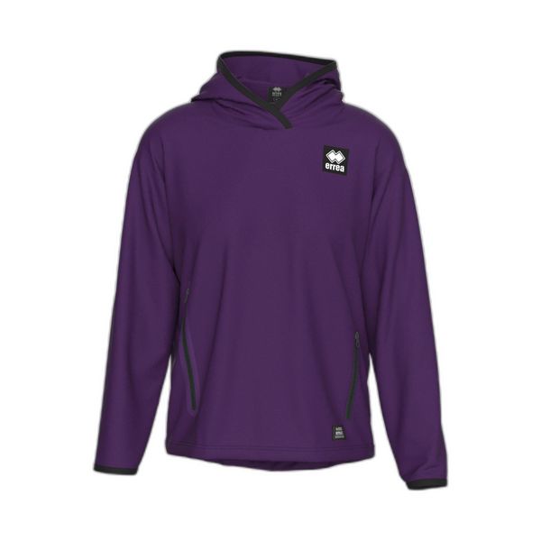 Sweat bluza z kapturem dla kobiet Errea Black Box 19. Fioletowe bluzy ERREA, bez wzorów, bez ramiączek, z kapturem. W wyprzedaży za 178.50 zł.