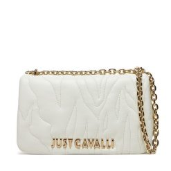 Torebka Just Cavalli. Białe kopertówki Just Cavalli, bez wzorów, wizytowe, bez dodatków. Za 589.99 zł.