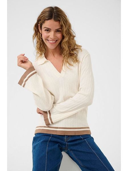 Cream Sweter w kolorze kremowym rozmiar: XS. Brązowe swetry Cream, xs, bez wzorów, bez ramiączek. Za 129.95 zł.