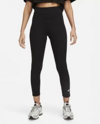 Legginsy Nike Sportswear Classics High-Waisted 78, Czarny, Kobiety. Czarne legginsy Nike, bez wzorów, z bawełny. Za 204.50 zł.