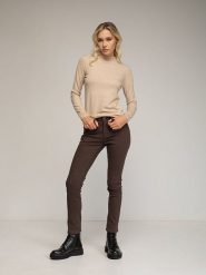 Tantra Dżinsy - Skinny fit - w kolorze brązowym rozmiar: S. Brązowe jeansy Tantra, s, bez wzorów, klasyczne. Za 104.89 zł.
