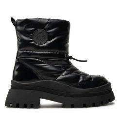 Botki Aldo. Czarne botki Aldo, bez wzorów, bez obcasa, na płaskiej podeszwie, bez zapięcia. Za 279.99 zł.