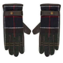 Rękawiczki Damskie Barbour. Zielone rękawiczki Barbour, bez wzorów. Za 379.99 zł.