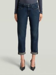 G-Star Dżinsy - Boyfriend fit - w kolorze granatowym rozmiar: W26/L32. Niebieskie jeansy G-Star, l, z aplikacjami, klasyczne, z podwyższonym stanem. Za 284.95 zł.