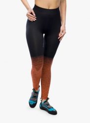 Legginsy wspinaczkowe damskie La Sportiva Patcha Leggins. Czarne legginsy La Sportiva, bez wzorów, z materiału. Za 247.49 zł.