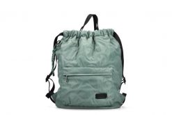 RIEKER H1109-52 green, plecak damski. Zielone plecaki Rieker, bez wzorów, z materiału, bez dodatków. Za 249.90 zł.