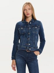 Mustang Kurtka jeansowa Santa Rosa 1015593 Granatowy Regular Fit. Niebieskie kurtki Mustang, l, bez wzorów, z bawełny, bez kaptura. Za 199.99 zł.