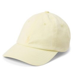 Czapka z daszkiem Polo Ralph Lauren. Żółte czapki z daszkiem Polo Ralph Lauren, bez wzorów. Za 219.99 zł.