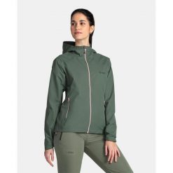 Damska kurtka outdooroowa Kilpi SONNA-W. Zielone kurtki przejściowe sportowe Kilpi, xs, bez wzorów, z softshellu, bez kaptura, trekkingowe. Za 318.77 zł.