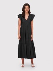 ONLY Sukienka letnia Lindsey 15256487 Czarny Regular Fit. Czarne sukienki ONLY, xs, bez wzorów, z bawełny, bez kołnierzyka, bez ramiączek. Za 119.99 zł.