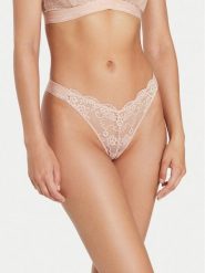 Guess Stringi O4YE01 PZ01C Brązowy. Brązowe stringi Guess, z aplikacjami, z syntetyku. Za 119.99 zł.