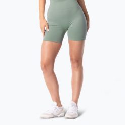 Spodenki treningowe damskie Carpatree Simply Seamless. Zielone szorty sportowe Carpatree, bez wzorów, z elastanu, na fitness i siłownię. Za 149.99 zł.