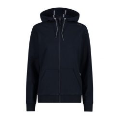 Bluza damska z kapturem CMP. Niebieskie bluzy CMP, bez wzorów, z kapturem. Za 298.10 zł.