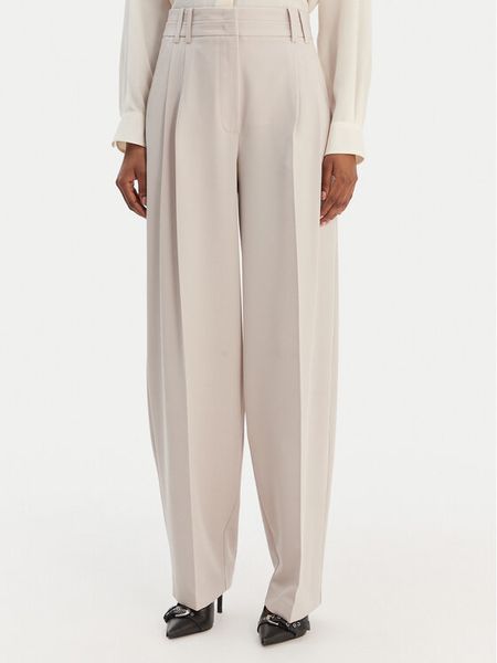 Patrizia Pepe Spodnie materiałowe 8P0794/A498-S748 Szary Regular Fit. Szare spodnie materiałowe Patrizia Pepe, bez wzorów, z materiału. Za 1,249.00 zł.