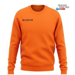 Bluza piłkarska dla dorosłych Givova Maglia One pomarańczowa. Brązowe bluzy Givova, m, bez wzorów, sportowe, bez ramiączek, bez kaptura. Za 66.48 zł.