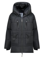 Geographical Norway Płaszcz pikowany "Badaboum" w kolorze czarnym rozmiar: XXL. Czarne płaszcze Geographical Norway, xxl, bez wzorów, bez kaptura. Za 457.95 zł.