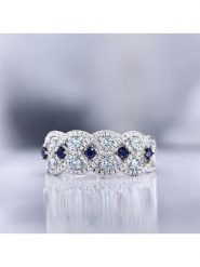 DIAMOND & CO Złoty pierścionek "Astéria" z diamentami rozmiar: 56. Niebieskie pierścionki Diamond & Co, z diamentem, złote. Za 1,744.70 zł.