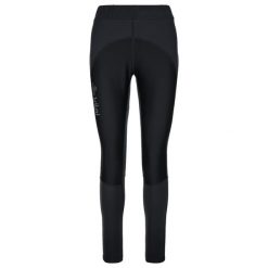 Damskie legginsy do biegania Kilpi KARANG-W. Czarne legginsy Kilpi, bez wzorów, sportowe. Za 318.77 zł.