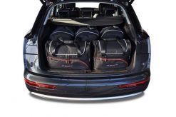 Torby Do Bagażnika Audi Q5 2017-2024 5Szt Kjust. Czarne torby podróżne KJUST, bez wzorów, z kauczuku. Za 1,521.00 zł.