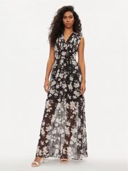 Guess Sukienka koktajlowa W3GK60 WDW82 Czarny Regular Fit. Czarne sukienki Guess, xs, z aplikacjami, z syntetyku, wizytowe, bez kołnierzyka, bez ramiączek. Za 379.99 zł.