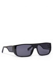 Guess Okulary przeciwsłoneczne GU00136 Czarny. Czarne okulary przeciwsłoneczne Guess, z aplikacjami, z tworzywa sztucznego, plastikowe. Za 419.99 zł.