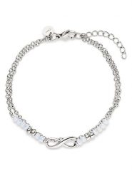 S.Oliver Bransoletka z elementami ozdobnymi rozmiar: onesize. Szare bransoletki S.Oliver, szklane. Za 86.99 zł.