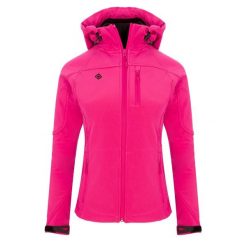 Kurtka STRATUS W Soft Shell z membraną AWPS – wodoodporna, termiczna i wiatroszc. Czerwone kurtki przejściowe sportowe IZAS, m, bez wzorów, z softshellu, bez kaptura, trekkingowe. Za 319.10 zł.