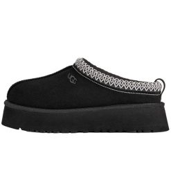 Kapcie Ugg Australian W Tazz Ii Damskie. Czarne kapcie UGG, bez wzorów, z materiału. Za 505.25 zł.