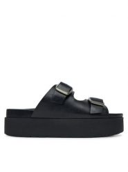 G-Star Raw Klapki RIMA-118915 Czarny. Czarne klapki G-Star, bez wzorów, ze skóry, retro, bez obcasa, bez zapięcia. Za 227.99 zł.