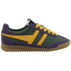 Sneakersy damskie Gola Firefly. Zielone buty sportowe lifestyle Gola, bez wzorów, eleganckie, bez zapięcia. Za 427.50 zł.