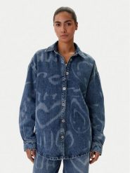 HUGO Koszula jeansowa Garesa_4_B 50553558 Niebieski Oversize. Niebieskie koszule Hugo, xl, bez wzorów, z bawełny, bez kołnierzyka, bez ramiączek. Za 679.99 zł.