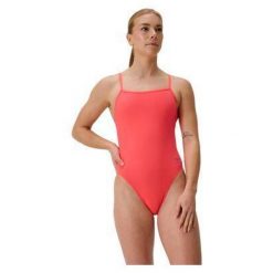 Strój kąpielowy damski Speedo Fl Solid V-Back 2.0 Af. Czerwone stroje jednoczęściowe Speedo, bez wzorów, z materiału, sportowe. Za 239.99 zł.